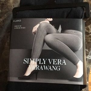 Vera Wang denim leggings